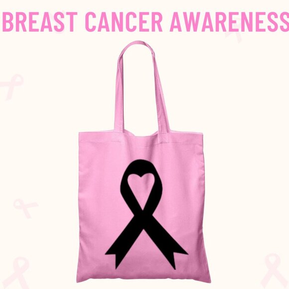 Breast Cancer Awareness Tote Bags Add your name or choose from the others - Picture 3 of 5